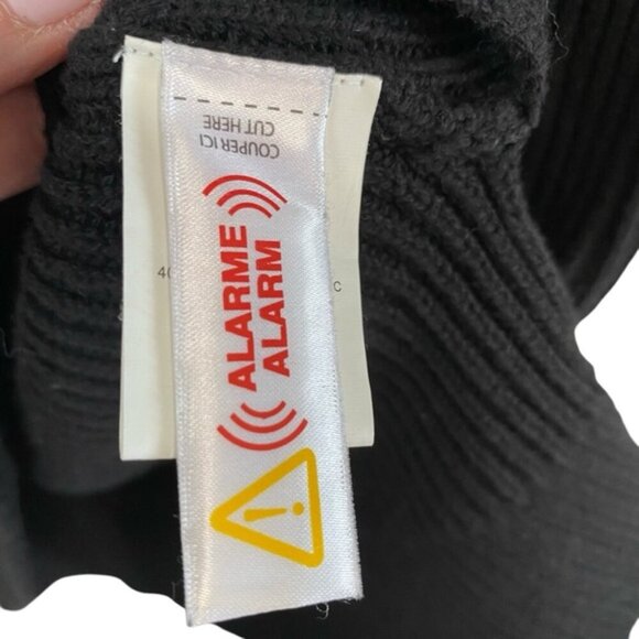 Melanie Lynn - Long Sleeveless Ribbed Black Turtleneck - S - Picture 7 of 8